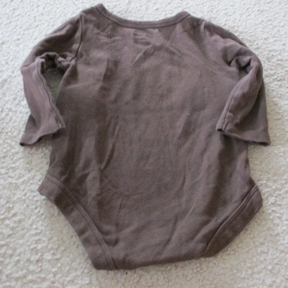 Garanimals One Piece Bodysuit Infant‎ Boys 3-6M Brown Long Sleeve Caterpillar